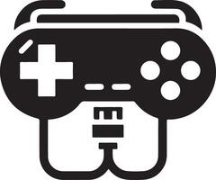 minimal Game console icon symbol, flat illustration, white background 16 vector