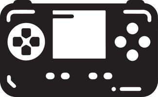 minimal Game console icon symbol, flat illustration, white background 21 vector