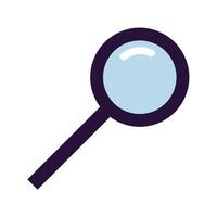 Magnifying Glass on White Background vector