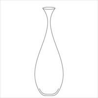 Line Drawing of a Vase vector