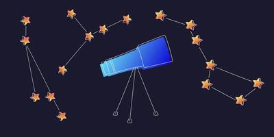 computadora pantalla rodeado por estrellas vector