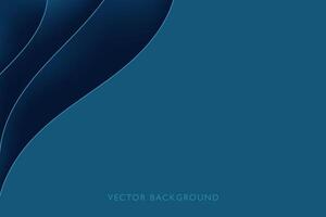 Blue Abstract Background With Wavy Lines vector