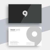 clean professional business card template vector