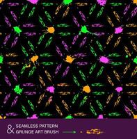 Pattern with geometric shapes like propeller, brush strokes, spattered blots of neon bright colors. Abstract background in grunge style for sports goods, prints, clothing, t shirt design, vinyl wrap vector