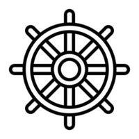 direccion rueda icono direccion barco, direccion rueda controlar concepto símbolo vector
