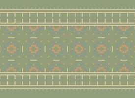 A Floral pixel art pattern on grey background.geometric ethnic oriental embroidery vector illustration. pixel style, abstract background, cross stitch.design for texture, fabric, cloth, scarf, print
