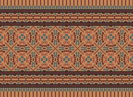 A Beautiful geometric ethnic oriental pattern traditional on white background.Aztec style,embroidery,abstract,vector,illustration.design for texture,fabric,clothing,wrapping,decoration,carpet,print. vector