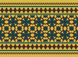 A Beautiful geometric ethnic oriental pattern traditional on white background.Aztec style,embroidery,abstract,vector,illustration.design for texture,fabric,clothing,wrapping,decoration,carpet,print. vector