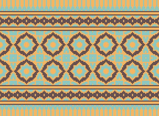 A Beautiful geometric ethnic oriental pattern traditional on white background.Aztec style,embroidery,abstract,vector,illustration.design for texture,fabric,clothing,wrapping,decoration,carpet,print.