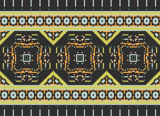 Ukrainian, Belarusian folk art vector seamless pattern in red and black, inpisred by traditional embroidery Vyshyvanka