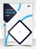 Annual report brochure cover flyer design template vector, Company profile cover presentation vector