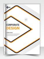 Cover design template corporate business annual report brochure poster company profile catalog magazine flyer booklet leaflet vector