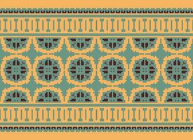 A Beautiful geometric ethnic oriental pattern traditional on white background.Aztec style,embroidery,abstract,vector,illustration.design for texture,fabric,clothing,wrapping,decoration,carpet,print. vector