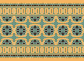 A Beautiful geometric ethnic oriental pattern traditional on white background.Aztec style,embroidery,abstract,vector,illustration.design for texture,fabric,clothing,wrapping,decoration,carpet,print. vector