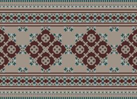 un hermosa textil digital diseño conjunto de damasco Mughal cachemir ornamental ikat étnico cruzar puntada modelo decoración frontera retro lujo estilo fondo de pantalla regalo tarjeta marco para mujer paño frente espalda dupatta vector