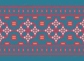 Geometric patterns of modern stylish texture. Borders in the form of a pixel ornament for embroidery, ceramic tiles and textile interior design elements. Seamless illustration vector