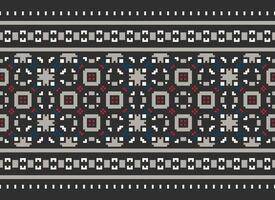 Geometric patterns of modern stylish texture. Borders in the form of a pixel ornament for embroidery, ceramic tiles and textile interior design elements. Seamless illustration vector