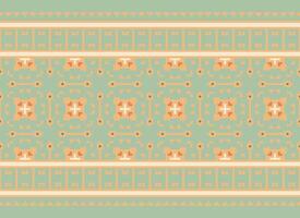 Pixel Embroidery ethnic pattern, Vector Geometric ornate background, Cross stitch retro zigzag style, pattern knitting continuous, Design for textile, fabric, ceramic, digital print