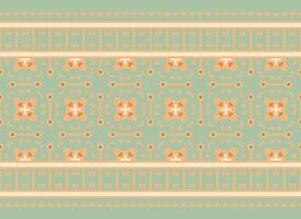 Pixel Embroidery ethnic pattern, Vector Geometric ornate background, Cross stitch retro zigzag style, pattern knitting continuous, Design for textile, fabric, ceramic, digital print