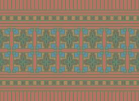 Pixel Ethnic pattern vector background. seamless pattern traditional, Design for background, wallpaper, Batik, fabric, carpet, clothing, wrapping, and textile.ethnic pattern Vector illustration.