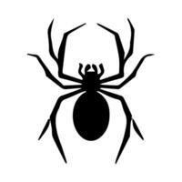 arte peligro araña negro blanco tatuaje elemento vector plantilla animal