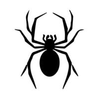 art danger spider black white tattoo element vector template animal