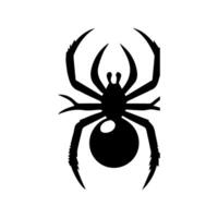 art danger spider black white tattoo element vector template animal