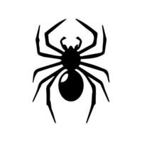 art danger spider black white tattoo element vector template animal