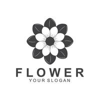 simple flower logo  nature logo  abstract  design vector