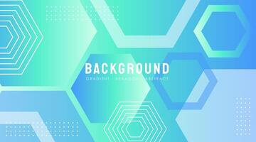Vector Hexagon Gradient abstract Background