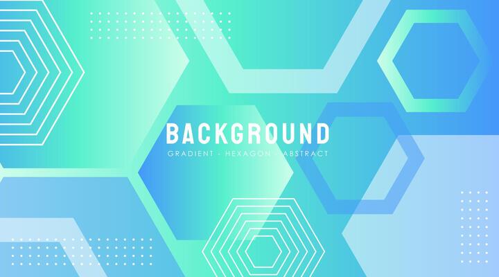 Vector Hexagon Gradient abstract Background