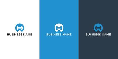 combination of the letters h and w this logo design is for all creative businesses vector