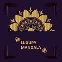 Luxury mandala background vector