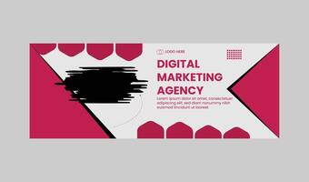 banner web de marketing digital vector