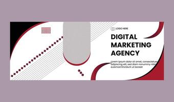 DIGITAL MARKETING WEB BANNER vector