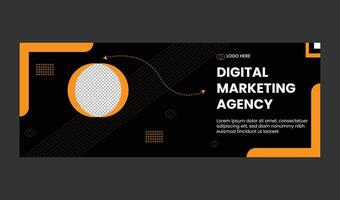 DIGITAL MARKETING WEB BANNER vector