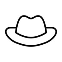 black vector cowboy hat icon isolated on white background