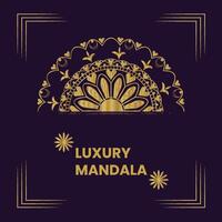 Luxury mandala background vector