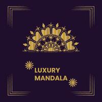 Luxury mandala background vector