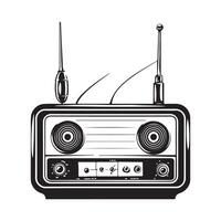 Old Radio Vector Image, Art, Icons, and Graphics