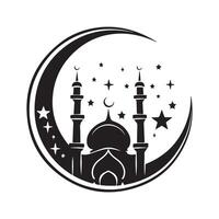 Eid Mubarak vector Image  and white background