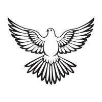 Dove Of Peace Sign Image Vector, Art,  Design and Illustration vector