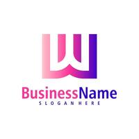 Letter W logo design vector. Creative Initial W logo concepts template vector