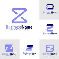 Set of Letter Z logo design vector. Creative Initial Z logo concepts template vector