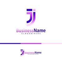 letra j logo diseño vector. creativo inicial j logo conceptos modelo vector