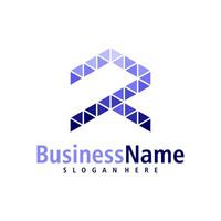 Letter R logo design vector. Creative Initial R logo concepts template vector