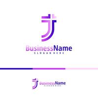 letra j logo diseño vector. creativo inicial j logo conceptos modelo vector