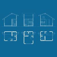 House cross section, view on inside room. Vector EPS10