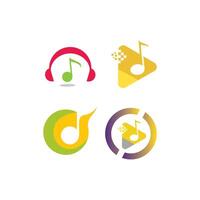 vector de logotipo de música