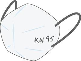 KN 95 mask covid vector